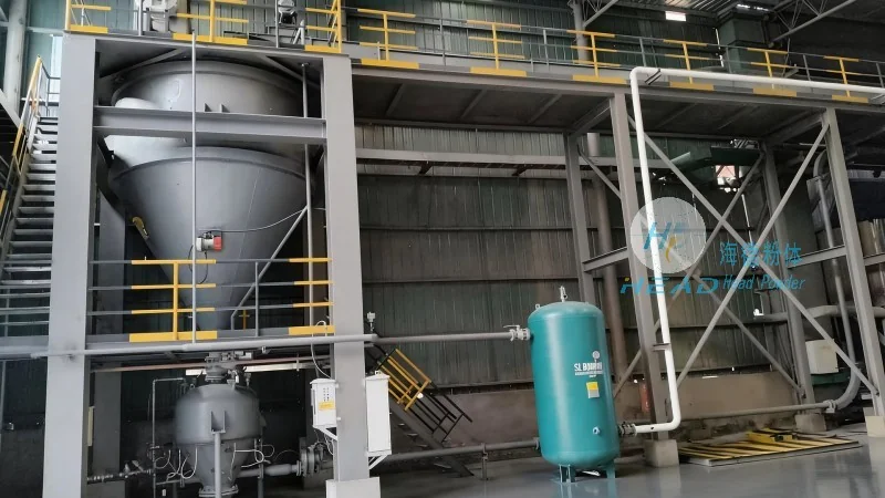 مثال على نقل مسحوق PVC بضغط سلبي مركزي في دانانغ، فيتنام