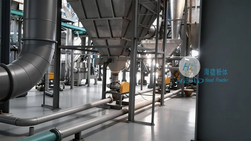 مبدأ العمل وخصائص معدات نقل المواد بدون غبار بالضغط